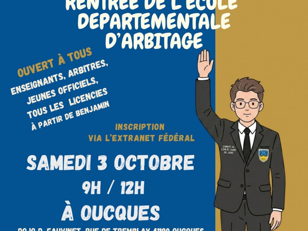 Image de l'actu 'Stage départemental d'arbitrage + rentrée de l'école d'arbitrage'