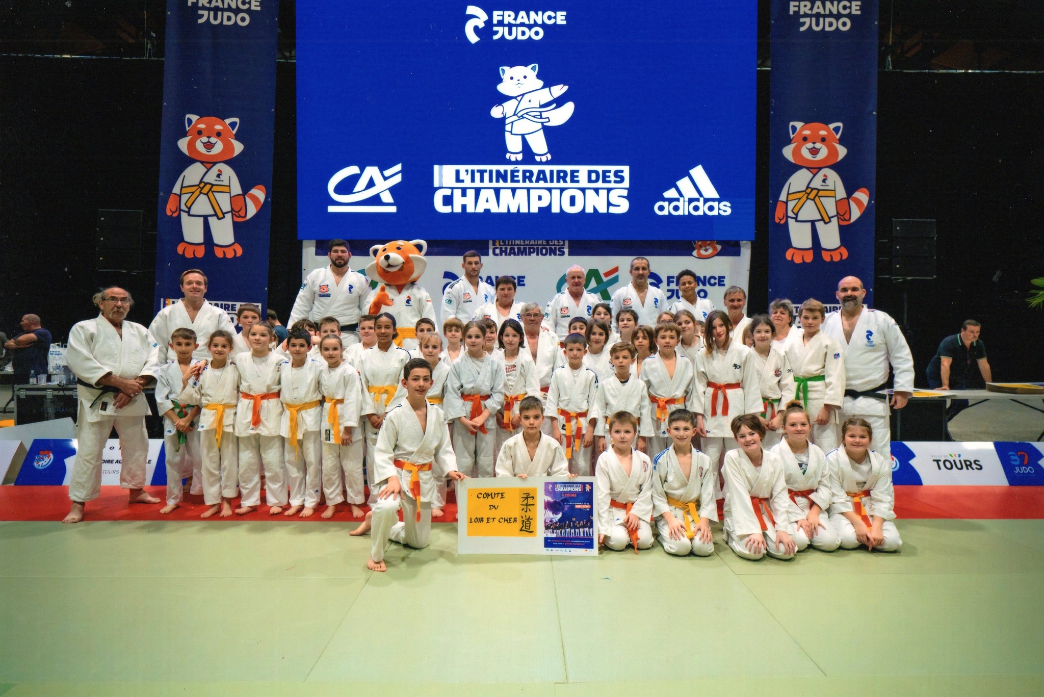 Les Judoka du 41, le Mercredi 9 Novembre 2022: Itinéraire des Champions France Judo au parc des expositions à Tours